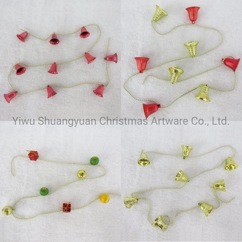 Christmas Bead Chain for Holiday Wedding Party Decoration Supplies Hook Ornament Craft Gifts