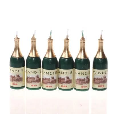 High Quality Wine Bottle Shape Birthday Candle for Parties