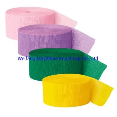 Best Selling Colorful Wedding Paper Crepe Streamer Paper Streamer