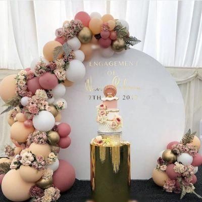 Cream Peach Chrome Gold Balloon Retro Dusty Pink Balloon New Retro Colors Balloon Set Multi-Size Latex Ball Balloon Arch