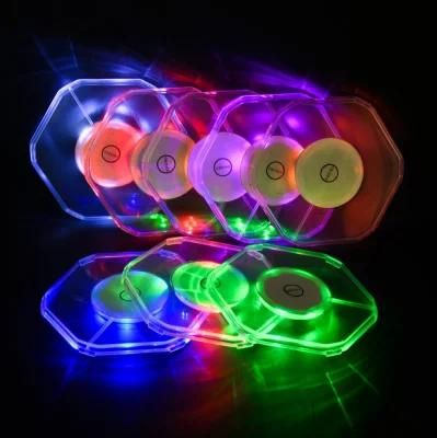 Custom LED Glowing Light up Lighting Coaster for Bar