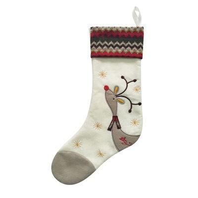 New Sublimation Embroidered Personalized Knitted Christmas Stockings