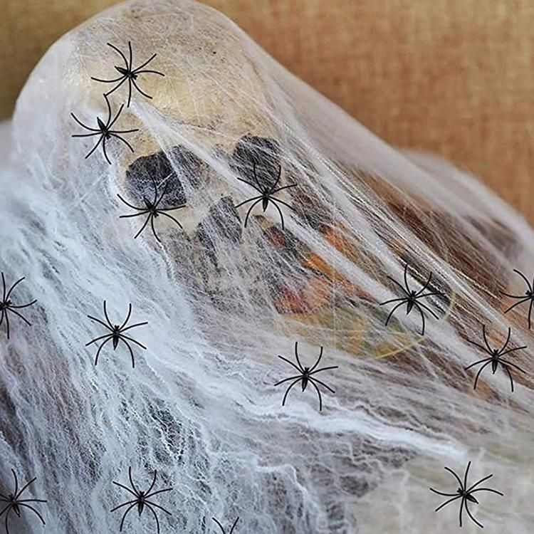 Halloween Spider Web 200g+40 Spider Ghost Festival Decorations Party Supplies