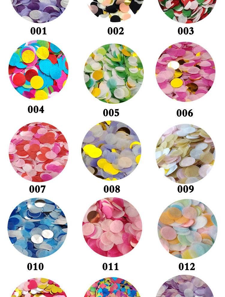 Biodegradable Tissue Paper Gender Reveal Rice Paper Party Poppers Cannon Mini Gold Glitter Push Pop Confetti