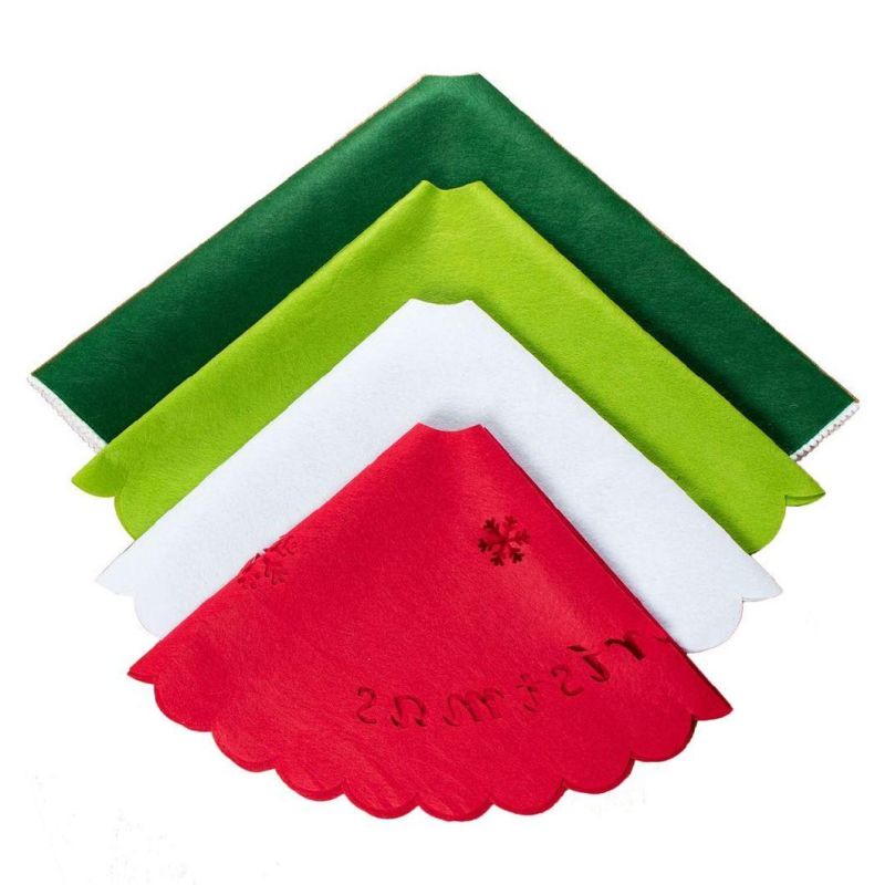 Foreign Trade Amazon New Tree Skirt Creative Christmas Decorations Christmas Tree Bottom Apron Christmas Tree Skirt