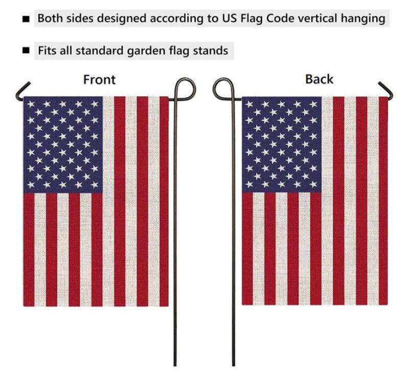 High Quality 12X18inch USA America Garden Flag Customized Yard Flag