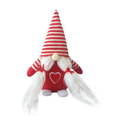 2021 Wholesale Custom Family Figure Pink Christmas Valentine&prime;s Day Gnome Ornaments