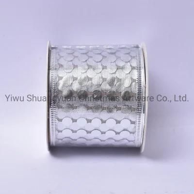 Christmas Ribbon Decor for Holiday Wedding Party Decoration Supplies Hook Ornament Craft Gifts