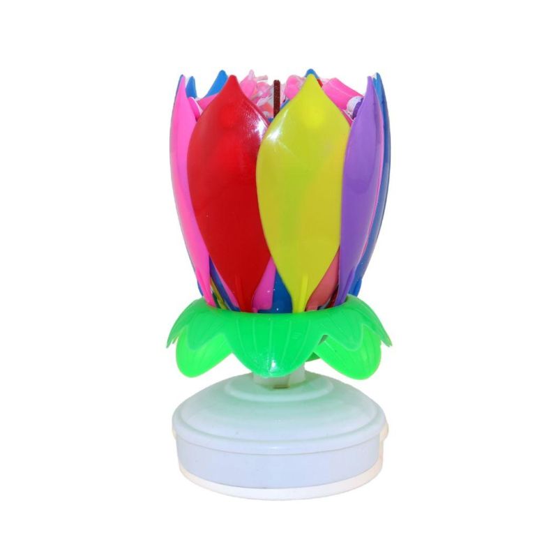 Hot Selling Fancy Musical Birthday Candles Flower Music