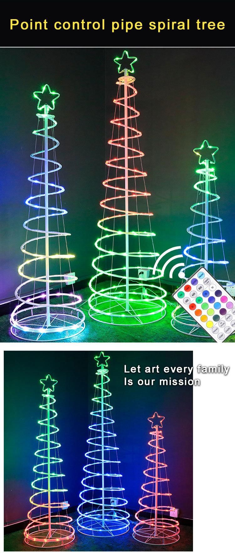 Waterproof spiral Christmas Tree Decorationlight