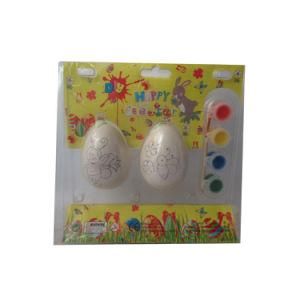 Children&prime; S Simulation Egg Shell Hand-Painted DIY Animal Egg Painted Graffiti Painting Plastic Decorative Egg Painting
