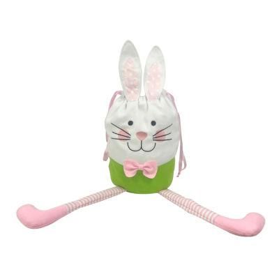 New Wholesale Big Gift Sack Bunny Legs Bags Easter Decoration Craft