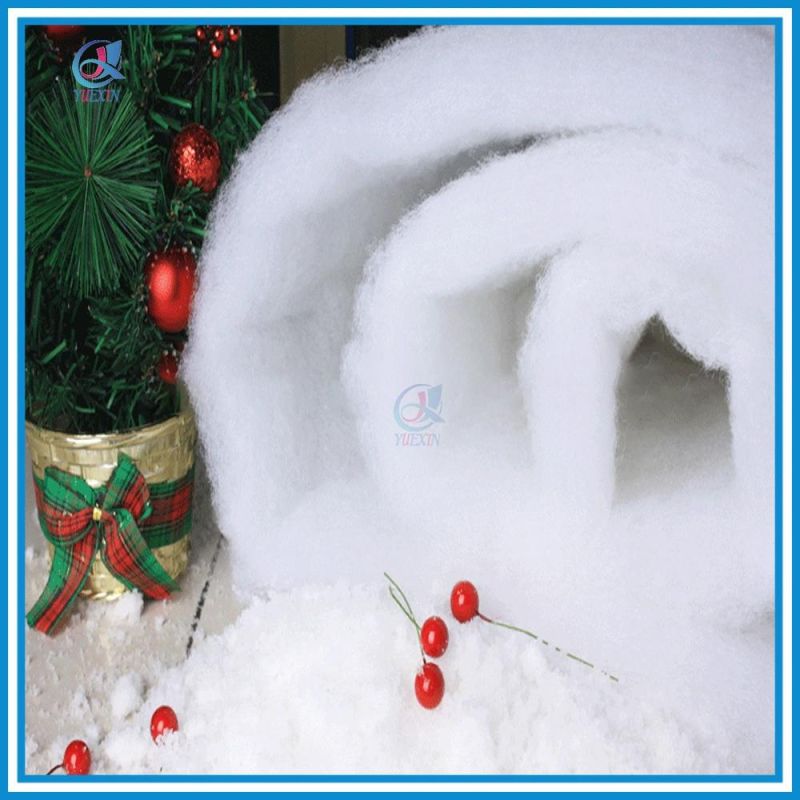 100% Polyester Artificial Snow Blanket Outdoor New Fallen Snow