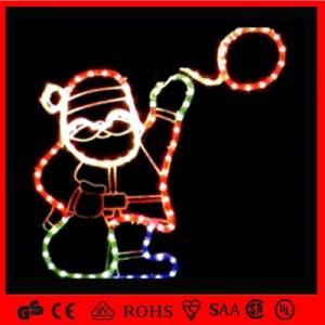 LED Christmas Rope Santa Claus Motif Light