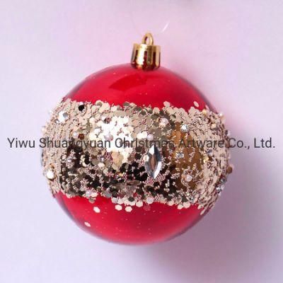 Red Christmas Balls Christmas Tree Balls Plastic Christmas Hanging Balls