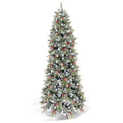 Xo2128m PE and PVC Mixed Artificial Christmas Tree with White Snow 130cm Decoration Tree