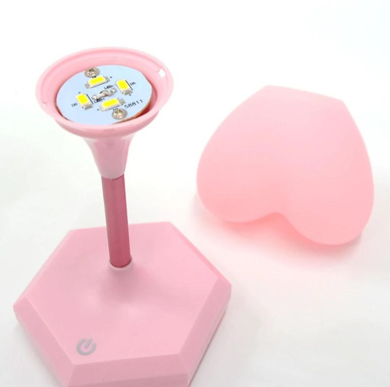 LED Silicone Heart Night Light for Valentine′s Day Wedding Birthday
