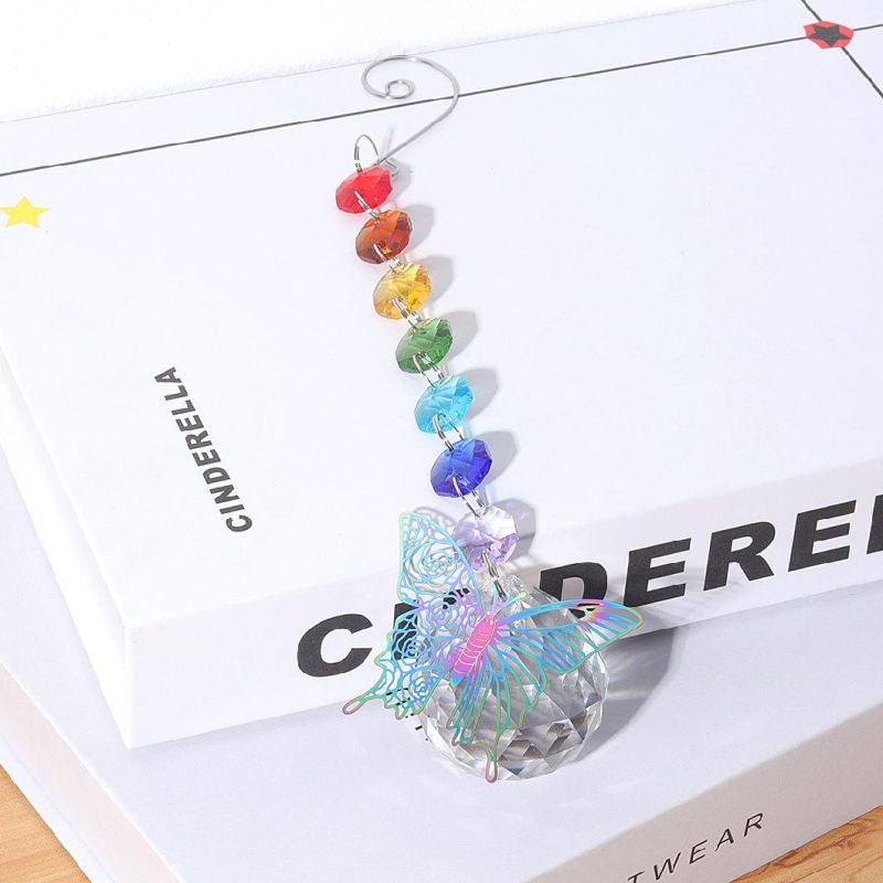 Crystal Suncatcher Hanging Chandelier Crystals Prisms for Window Rainbow Maker Pendants