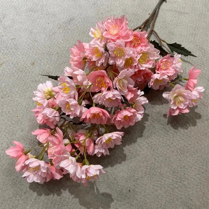 Hot Sales Luxury High Quality Flowers Wedding Decor Artificial Flower Cherry Blossom