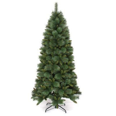 Yh2051 Artificial Pine Needle Slim Christmas Tree with Ornaments Christmas Decoration