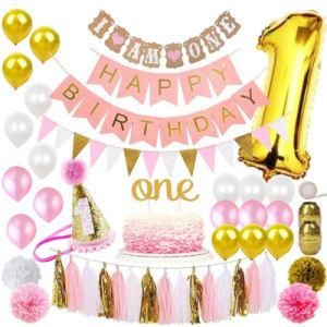 Paper Flower Digital Aluminum Foil Balloon Birthday Party Decorations