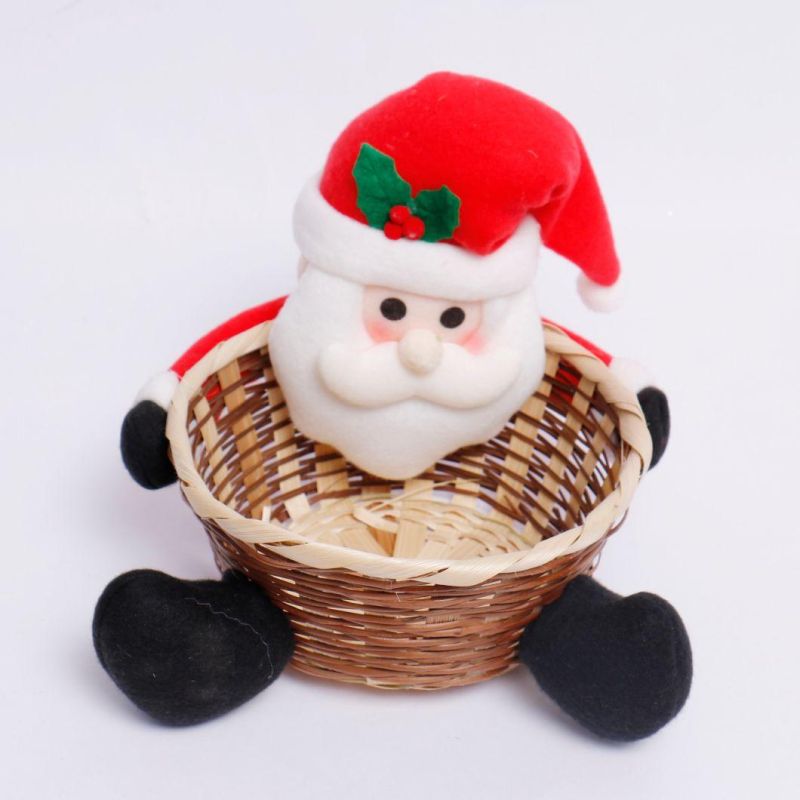 Christmas Fruit Basket Hanging Decor for Holiday Wedding Party Decoration Supplies Hook Ornament Craft Gifts