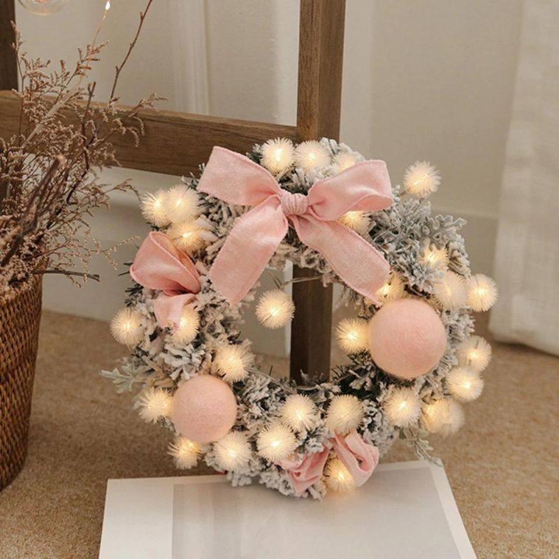 New Design Customized High Quality 30cm, 40cm, 50cm, 60cm, 80cm, 120cm Dia Christmas Wreath Garland for Christmas Hanging Ornaments