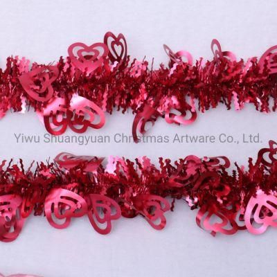 Christmas Pet Tinsel Garland for Holiday Wedding Party Decoration Supplies Hook Ornament Craft Gifts