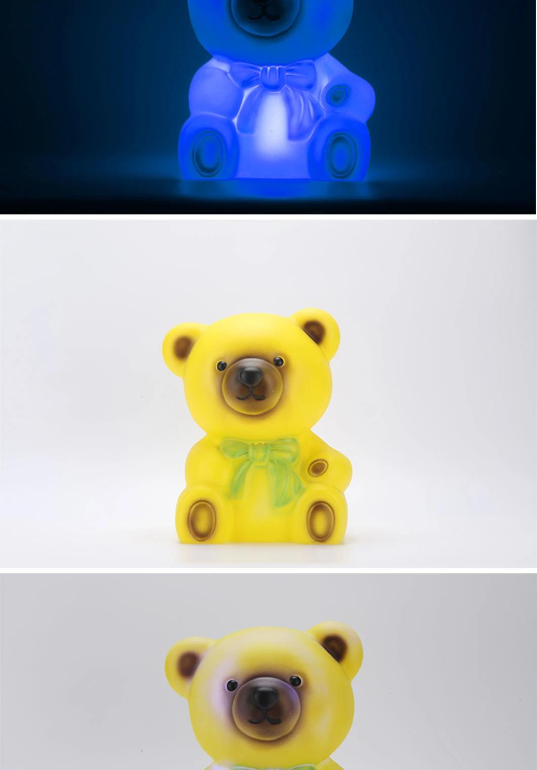 Cute Plastic Bear Decoration Night Light