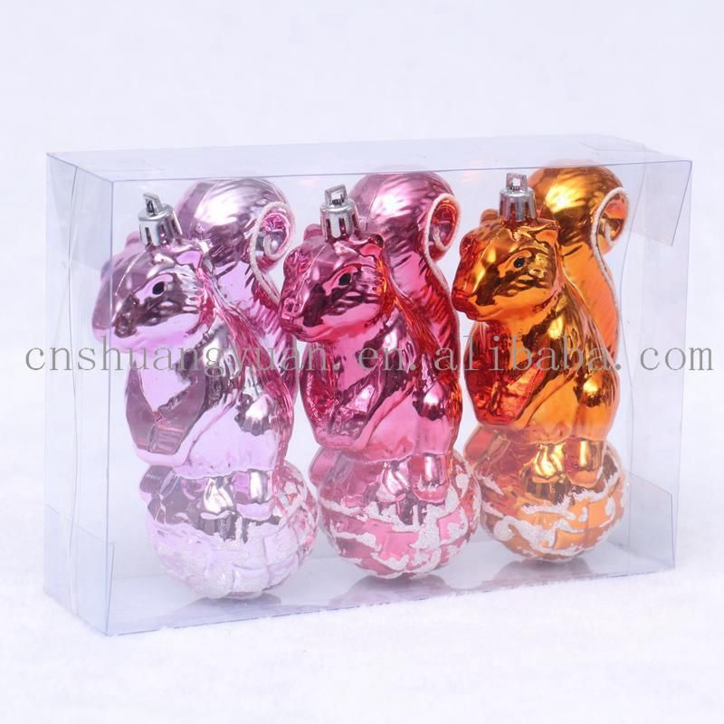 New Design Christmas Shiny Santa King Bear Squirrel for Holiday Wedding Party Decoration Supplies Hook Ornament Craft Gifts