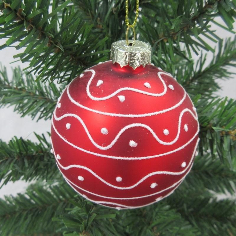 Popular Festive Gift Glass Hanging Christmas Tree Decorations Design Christmas Glass Ball