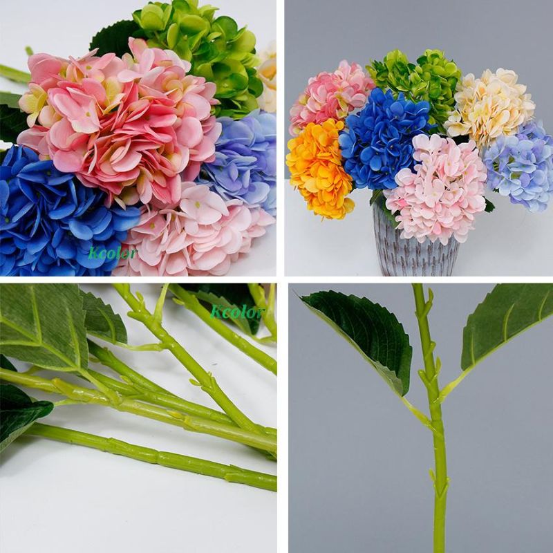 Wholesale Silk Wedding Artificial Flower Hydrangea for Home Decoration