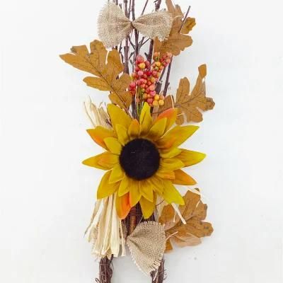 Shiny Flower Fall Wreath Autumn