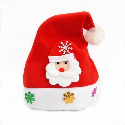 Factory Sales Gold Velvet Christmas Hat