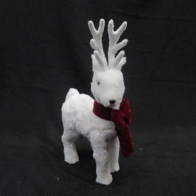 Hot Sale Christmas Ornaments White Foam Deer