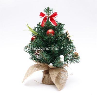 Festival Cute Gift Item Xmas Wholesale Miniature Artificial Tabletop Christmas Decoration Tree