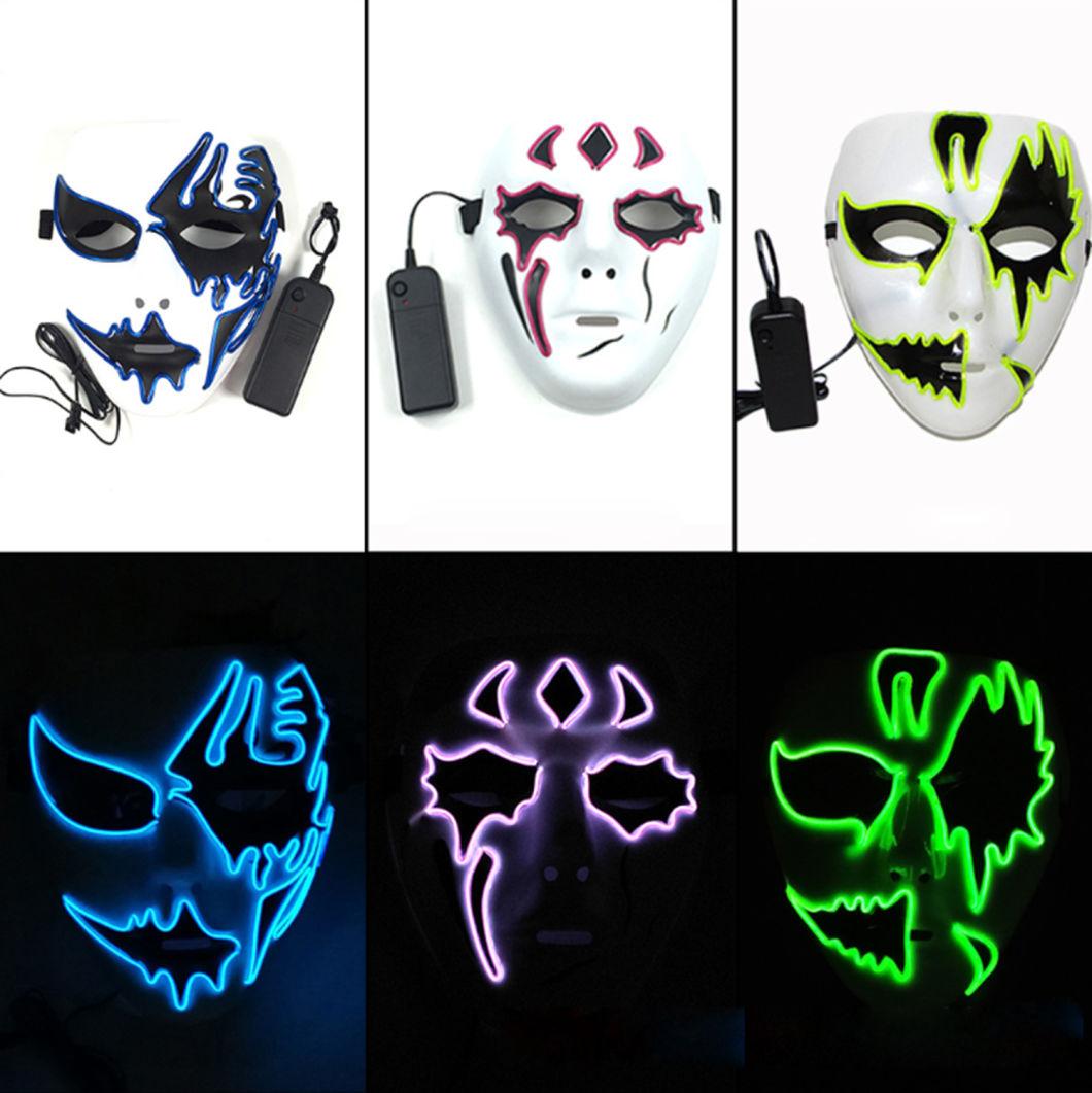 Party LED Ghost Face EL Light up Mask
