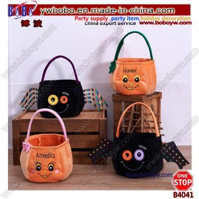 Party Items Promotional Gift Halloween Pumpkin Bag Kids Candy Bag for Halloween Party Costumes (B4041)