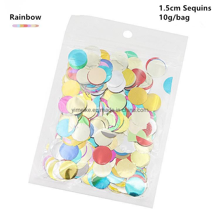 Wedding Holiday Decoration Magic Balloon 12" Sequin Paper Scraps Transparent Latex Balloon