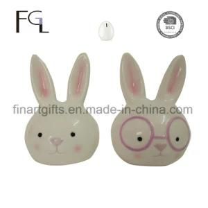 Ceramic White Bunny Mini Saving Box