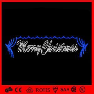 Outdoor Decoration Glitter Heat Motif Merry Christmas Letter Light