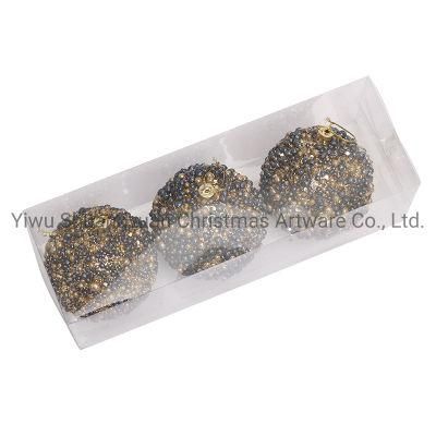 New Design High Sales Christmas Shiny Painted Ball for Holiday Wedding Party Decoration Supplies Hook Ornament Craft Gifts