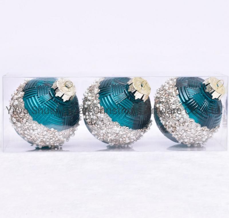 New Design Christmas Ball for Holiday Wedding Party Decoration Supplies Hook Ornament Craft Gifts
