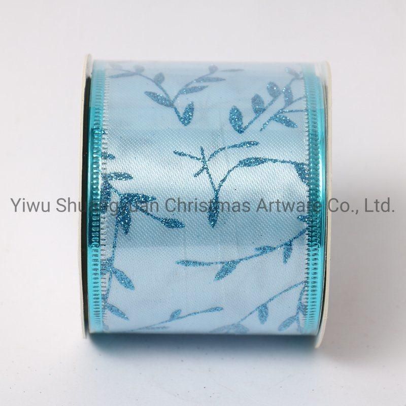 Christmas Ribbon Decor for Holiday Wedding Party Decoration Supplies Hook Ornament Craft Gifts