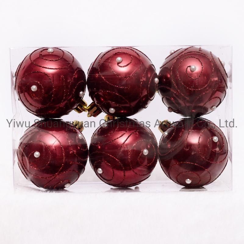 New Design Christmas Ball for Holiday Wedding Party Decoration Supplies Hook Ornament Craft Gifts