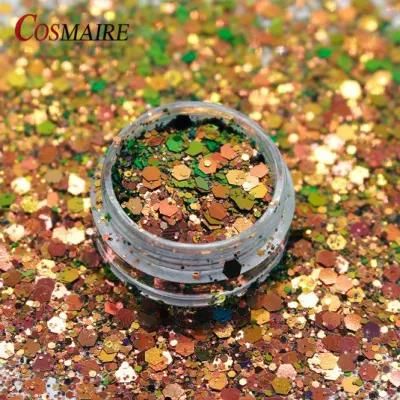 Mixed Chunky Glitter Color Shifting Chameleon Polyester Craft Glitter