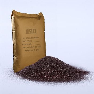 Factory Wholesale Bulk Super Brown Pet Glitter Powder for Ink Wallpaper