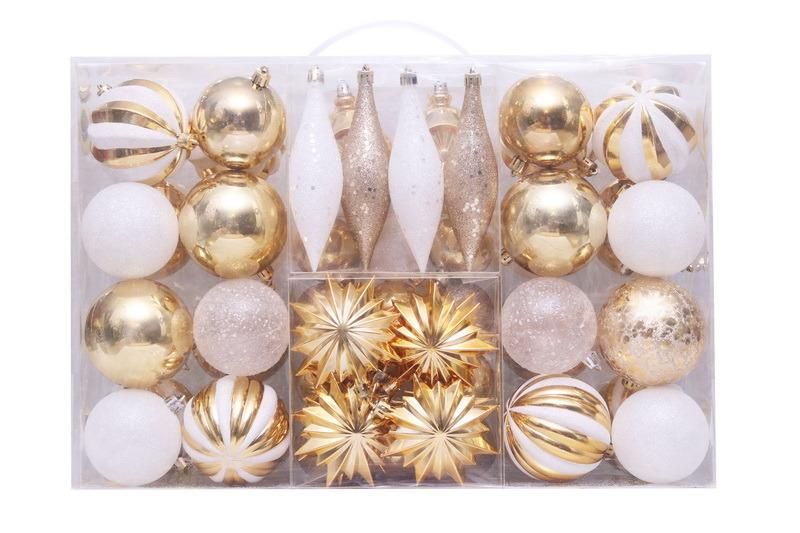 Hot Sale 72PCS Christmas Ball for Christmas Tree Hanging Home Decoration