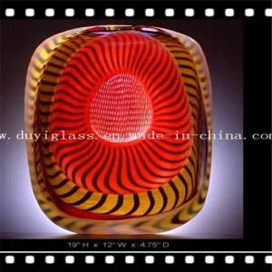 Unique Line Design Glass Craft for Decoration