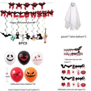 Halloween Banner Ghost Balloon Photo Props Decorations for Halloween Supplies